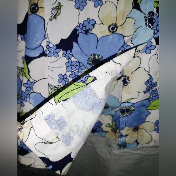 Eddie Bauer Women's Size L Floral Belted Button Front Blazer Jacket - Picture 12 of 12